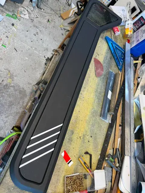 87-93 FOXBODY MUSTANG Covered Full Length Lower Door Trim W