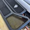 87-93 FOXBODY MUSTANG Covered Full Length Lower Door Trim W/ Grille Pr 87-93 FOXBODY MUSTANG Covered Full Length Lower Door Trim W/ Grille Pr